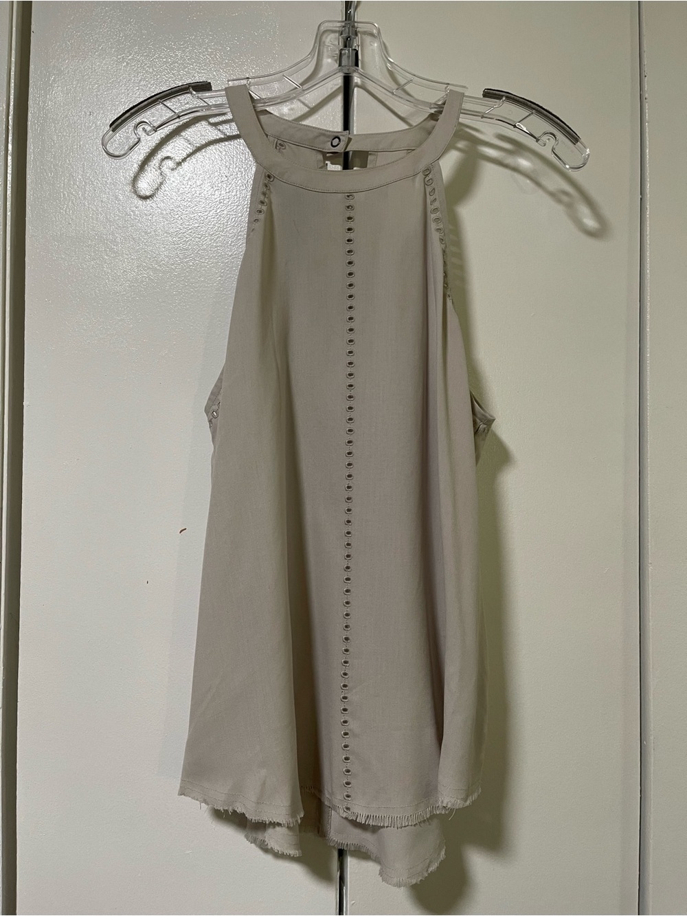 go>silk Beige Tank Top